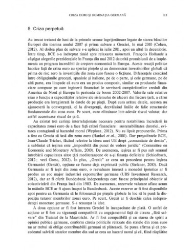 Criza zonei euro şi viitorul Europei Criza zonei euro şi viitorul Europei