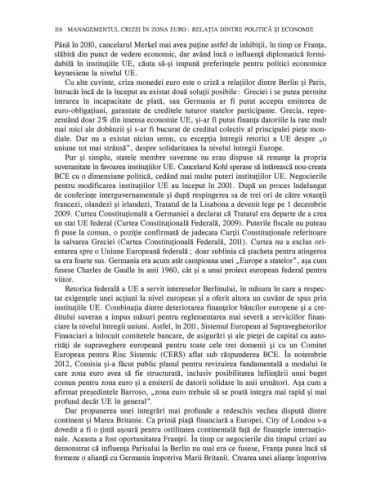 Criza zonei euro şi viitorul Europei Criza zonei euro şi viitorul Europei