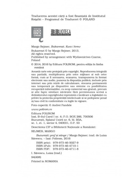 Bucureşti. Praf şi sânge