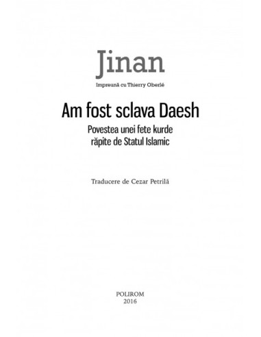 Am fost sclava Daesh. 