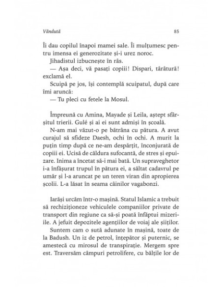 Am fost sclava Daesh. 