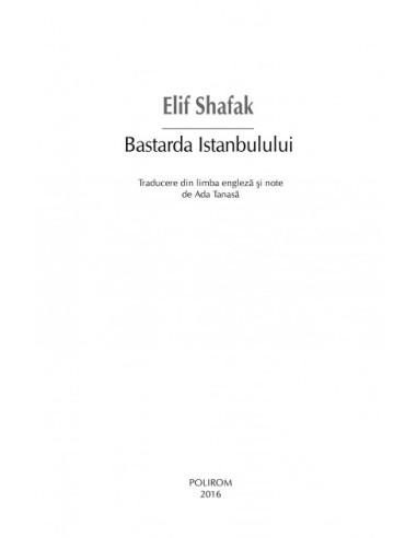 Bastarda Istanbulului Bastarda Istanbulului