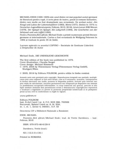 Povestea fără sfârşit (ediţia 2016) Povestea fără sfârşit (ediţia 2016)