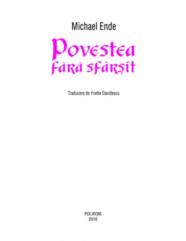 Povestea fără sfârşit (ediţia 2016) Povestea fără sfârşit (ediţia 2016)