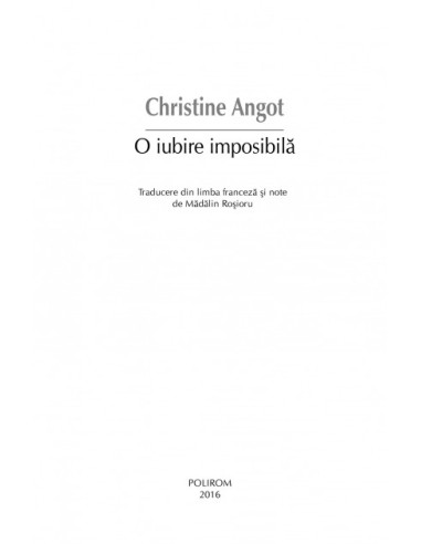 O iubire imposibilă