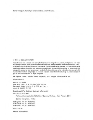 Psihosociologie aplicată. Publicitatea