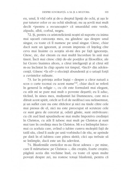 Despre ignoranţă: a sa şi a multora (editie bilingva)