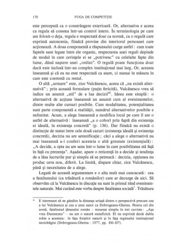 Fuga de competiție. O perspectivă...