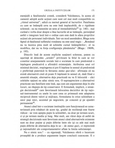Fuga de competiție. O perspectivă instituțională asupra societății românești