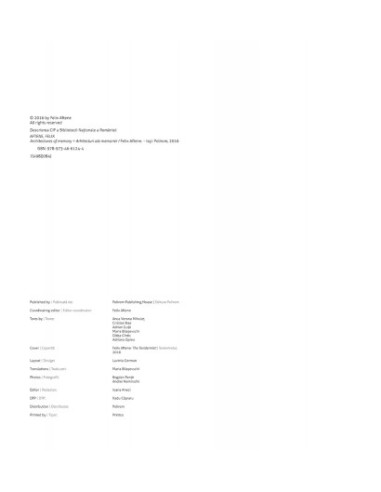 Architectures of memory / Arhitecturi...