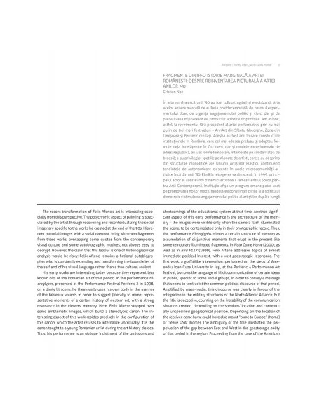 Architectures of memory / Arhitecturi ale memoriei