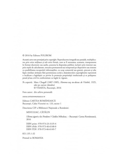 Ultima ţigară a lui Fondane