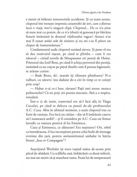 Ultima ţigară a lui Fondane