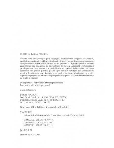 Arhiva trădării şi a mîniei