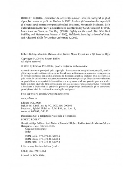 O viaţă trăită pe înălţimi