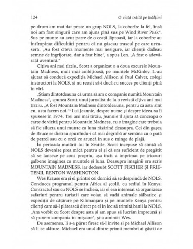 O viaţă trăită pe înălţimi