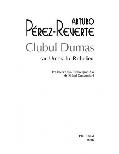 Clubul Dumas (ediţie de buzunar) Clubul Dumas (ediţie de buzunar)