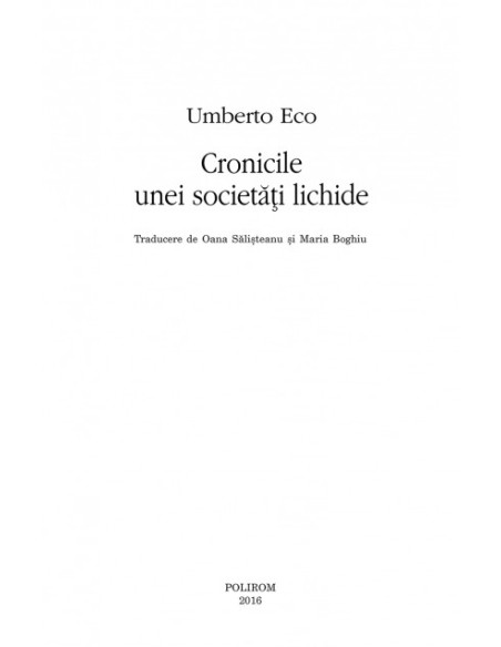 Cronicile unei societăți lichide
