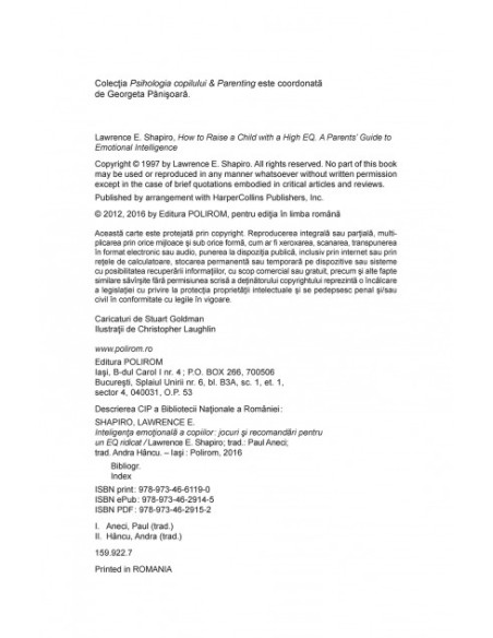 Inteligența emoționala a copiilor.