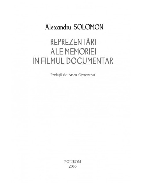 Reprezentări ale memoriei în filmul documentar