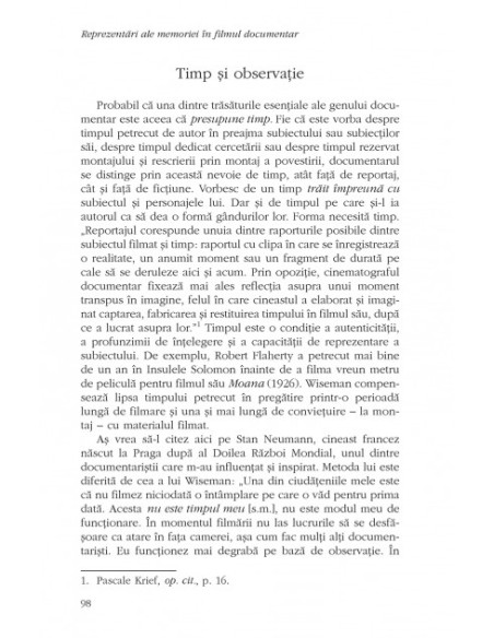 Reprezentări ale memoriei în filmul documentar