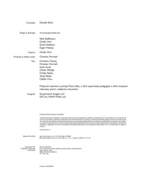 Puls: Manual de limba română ca limbă străină. Nivelurile A1-A2