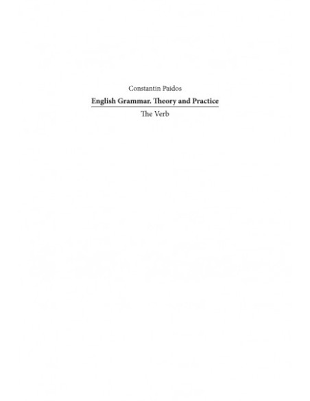 English Grammar. Theory and Practice