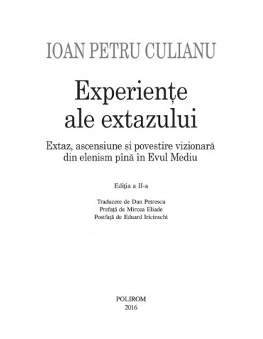 Experienţe ale extazului