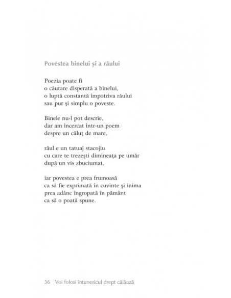 Voi folosi întunericul drept calauză