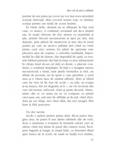 Spre văi de jad şi sălbăţie