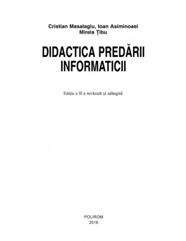 Didactica predării informaticii