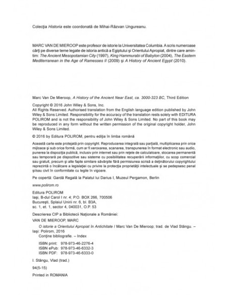 O istorie a Orientului Apropiat în Antichitate