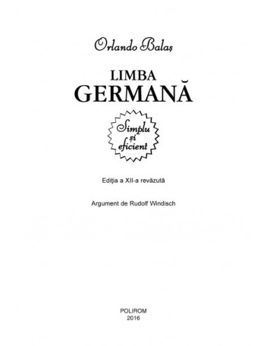 Limba germană. Simplu şi eficient
