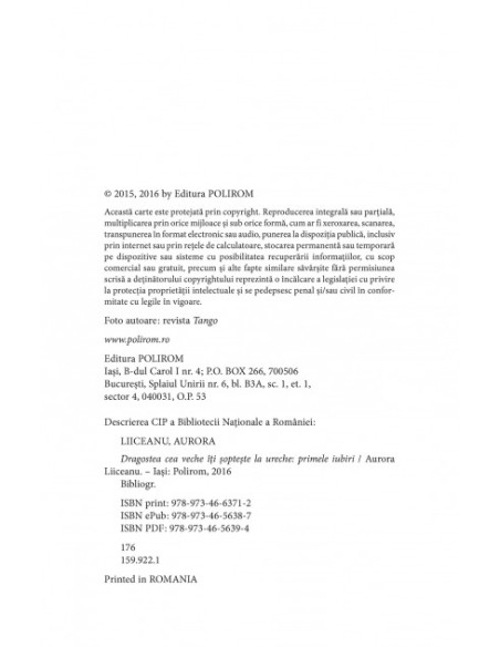 Dragostea cea veche îţi şopteşte la ureche. Primele iubiri (ediţia 2016)