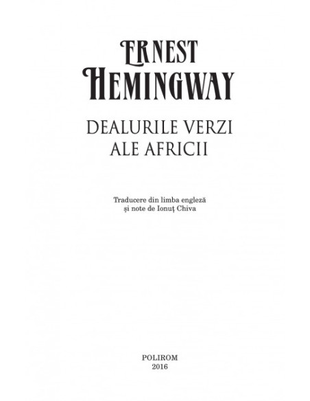 Dealurile verzi ale Africii (ediția 2016)