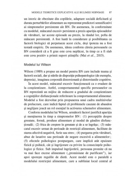 Bulimia nervoasă. Teorie, evaluare şi tratament