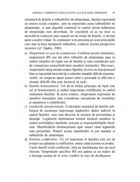 Bulimia nervoasă. Teorie, evaluare şi tratament