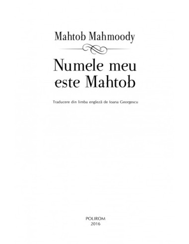 Numele meu este Mahtob Numele meu este Mahtob