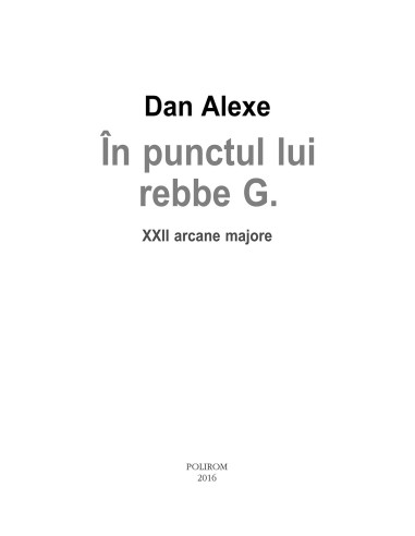 În punctul lui rebbe G. În punctul lui rebbe G.