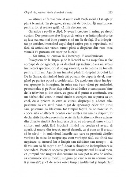 Chipul tău mîine. Venin şi umbră şi adio