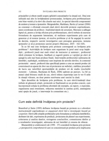 Învăţarea prin proiecte Învăţarea prin proiecte