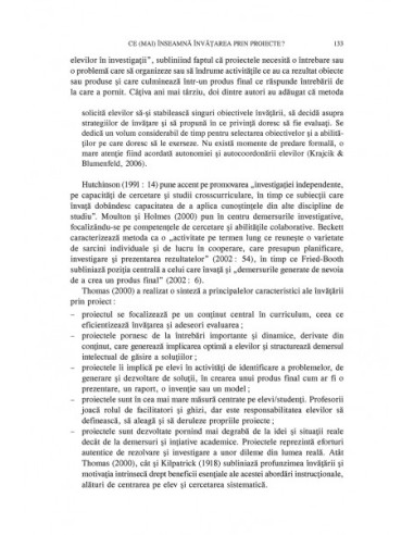 Învăţarea prin proiecte Învăţarea prin proiecte