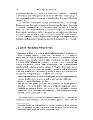 Învăţarea prin proiecte Învăţarea prin proiecte