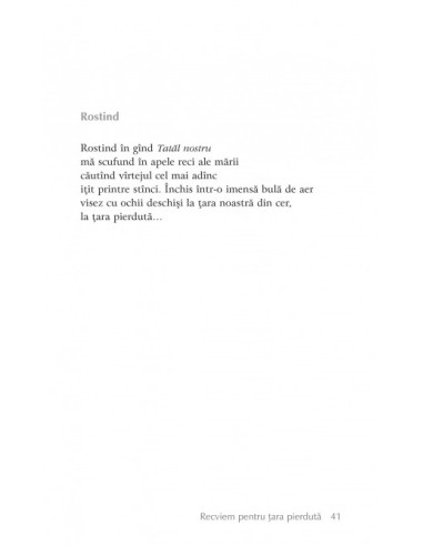 Recviem pentru ţara pierdută