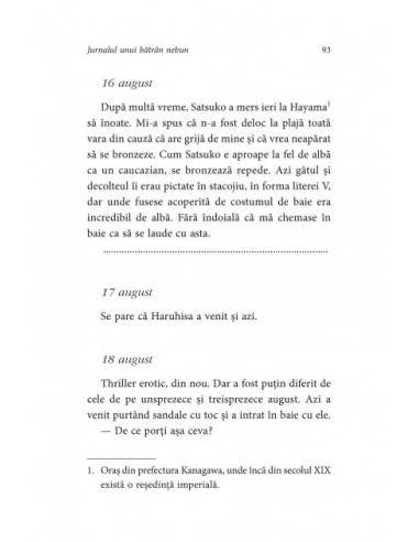 Jurnalul unui bătrîn nebun