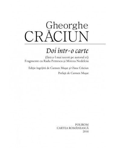 Doi într-o carte (fără a-l mai socoti...