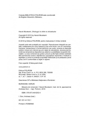 Meseria de romancier