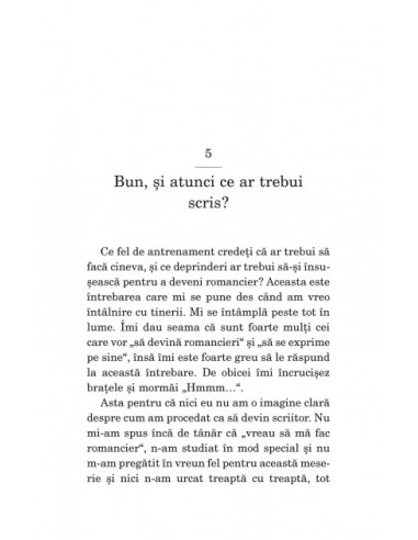 Meseria de romancier