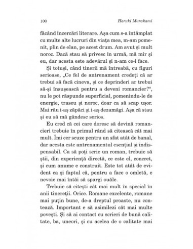 Meseria de romancier