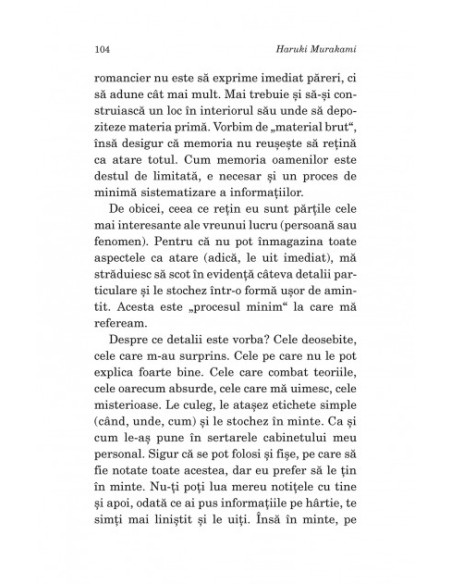 Meseria de romancier